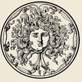 thumbnail image 3 of CafePress - Medusa Light T Shirt - Men's Classic Graphic T-Shirt, 3 of 4