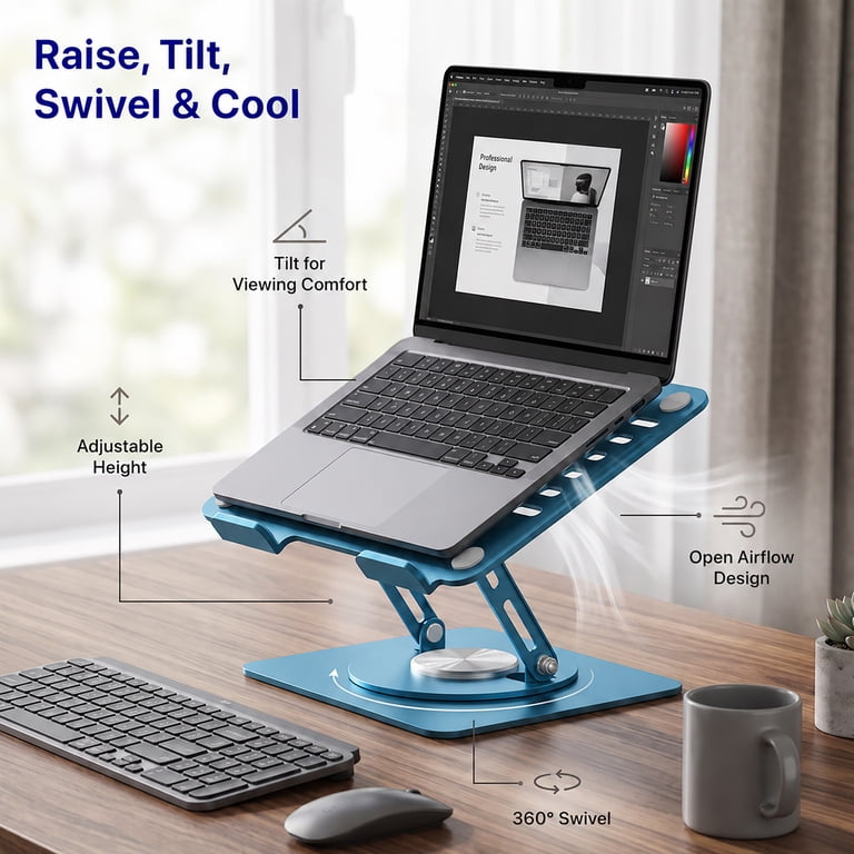 Uncaged Ergonomics Adjustable Laptop Stand photo 2
