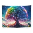 thumbnail image 5 of Fenyluxe  Tree of Life Tapestry Nature Tree Tapestry for Beroom Aesthetic Starry Night Vibrant Flower Plants Naturial Art Wall Tapestry For Home Dorm Living Room Decor  40x60inch, 5 of 6