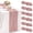 Coral Pink, variant on 6 Pcs Beige Cheesecloth Table Runner 10FT long, 35 x 120 Inches Gauze Boho Fabric Rustic Sheer Runner for Wedding Birthday Baby Shower Party Decor