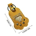 thumbnail image 3 of Pet Memorial Keychain, Leather Pet Hair Keepsake, Unique Dog Paw Keyring for Pet Loss Remembrance, Personalized Memorial Gift for Dog Cat Owners, 3 of 6