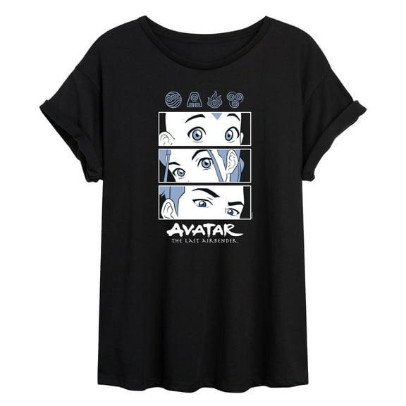 Avatar - The Last Airbender - Airbenders -Womens Oversized Graphic T-Shirt