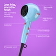 thumbnail image 4 of Conair Cake Pop Hair Dryer with Diffuser & Concentrator Attachments, Blue, 1 Count, 4 of 10