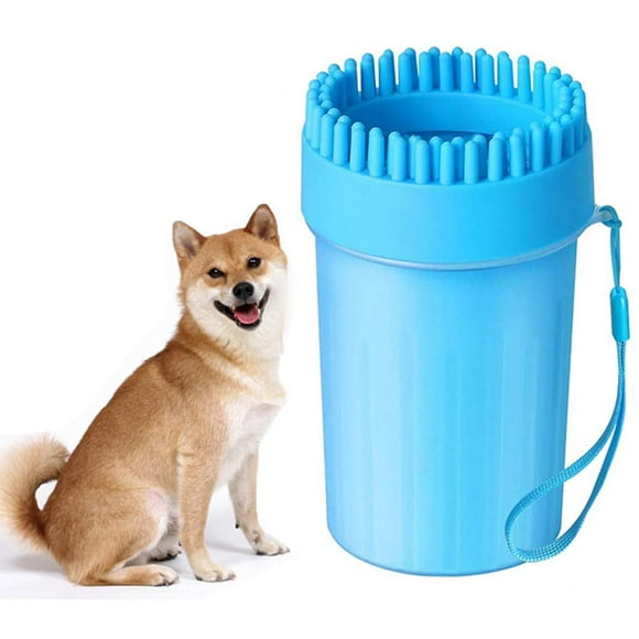 Dog Paw Washing Cup,2 in 1 Soft Silicone Pet Paw Cleaner,Portable Outdoor Brush Cup for Dog Cat Grooming with Muddy Paws