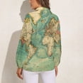 thumbnail image 2 of Vintage Map of The World 1883 (1) Long Sleeve Blouse Woman Streetwear Casual Shirts Summer Oversize Woman Streetwear Clothing Birthday Present, 2 of 7