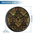 thumbnail image 3 of Indoor 12' Voice-Activated Luminous Decoration Wall Clock With LED Night Light Black&gold Baroque, 3 of 8