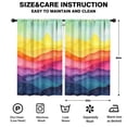 thumbnail image 2 of Blackout Kids Curtains,Colorful Tie Dye Mountain Pattern Childrens Insulated Curtains Set Of 2,Bedroom Essentials,Toddler Room Decor 52"x84", 2 of 5