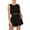 Black, variant on Sexy Dance Ladies Casual Suits High Waist Shorts Sets Round Neck 2pcs Summer Outfits Solid Color Lounge Sleeveless Crop Tank Top Beige XL