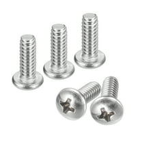 #10-24x1/2" Pan Head Machine Screws, 304 Stainless Steel Screw, Pack of 10