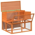 thumbnail image 3 of vidaXL Rabbit Hutch Brown 102x90x84.5 cm Solid Wood Pine, 3 of 5