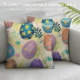 thumbnail image 3 of Nawypu  Easter Pillowcase Hidden Zipper Protective Soft Easter Rabbit Eggs Pillowcase Festival Decoration Home Decor E, 3 of 5