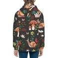 thumbnail image 4 of Kll Unisex Kids Boys Girls Hooded Pocket Pullover Hoodies-Mushroom With Snails, 4 of 9