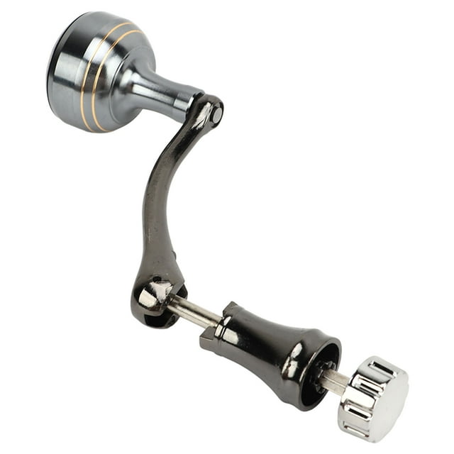 Carrete De Pesca Brazo Basculante, Carrete De Pesca De Metal Brazo Basculante Superficie Lisa Agarre De Bola aleación De Aluminio Varilla De Eje Hexagonal Mordida Más Apretada