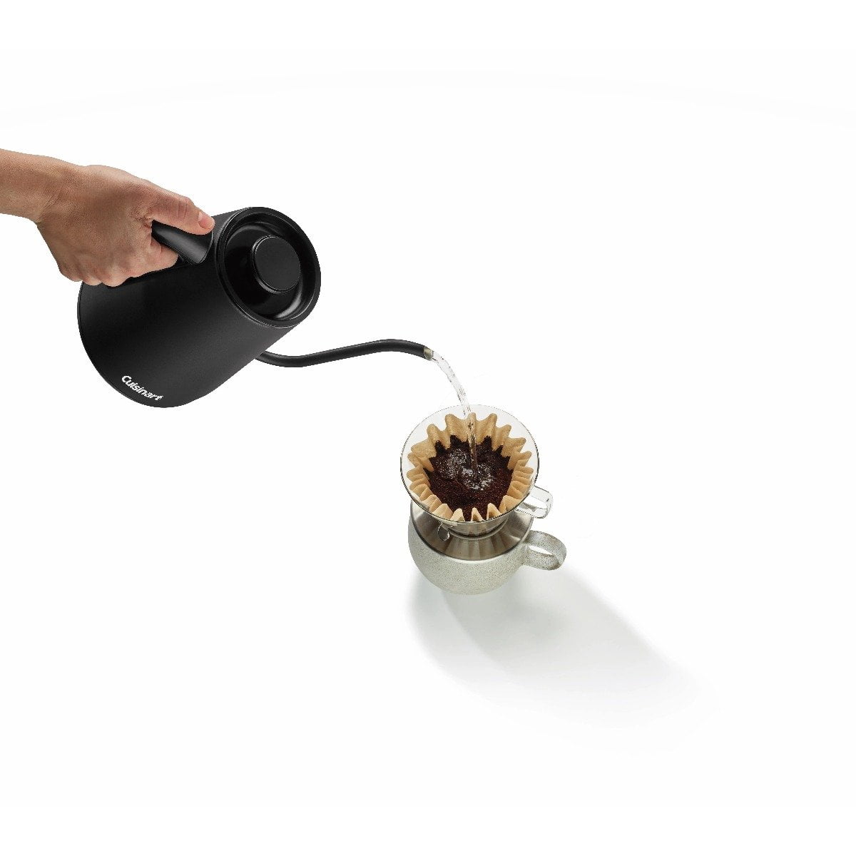 Cuisinart GK1 Digital Gooseneck Kettle, 1 L, Heats Fast, 140 - 212°F Temperature Control