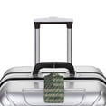 thumbnail image 5 of Disketp 4 Pcs Luggage Tag For Suitcase,Jungle Green Camo Usa Flag Leather Baggage Tag With Stainless Steel Loop Privacy Cover For Women Men Girls, 5 of 5