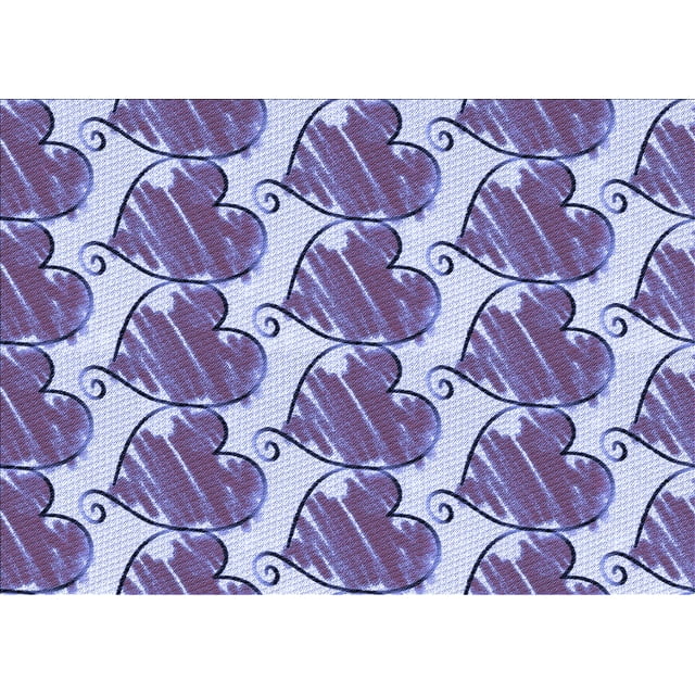 Ahgly Company Machine Washable Indoor Rectangle Transitional Blue Angel Blue Area Rugs, 4' x 6'