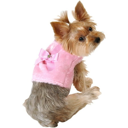 Pink Fur And Bow Body Harness ,multiple - Walmart.com