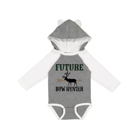 

Inktastic Hunting Future Bowhunter Elk Gift Baby Boy Long Sleeve Bodysuit