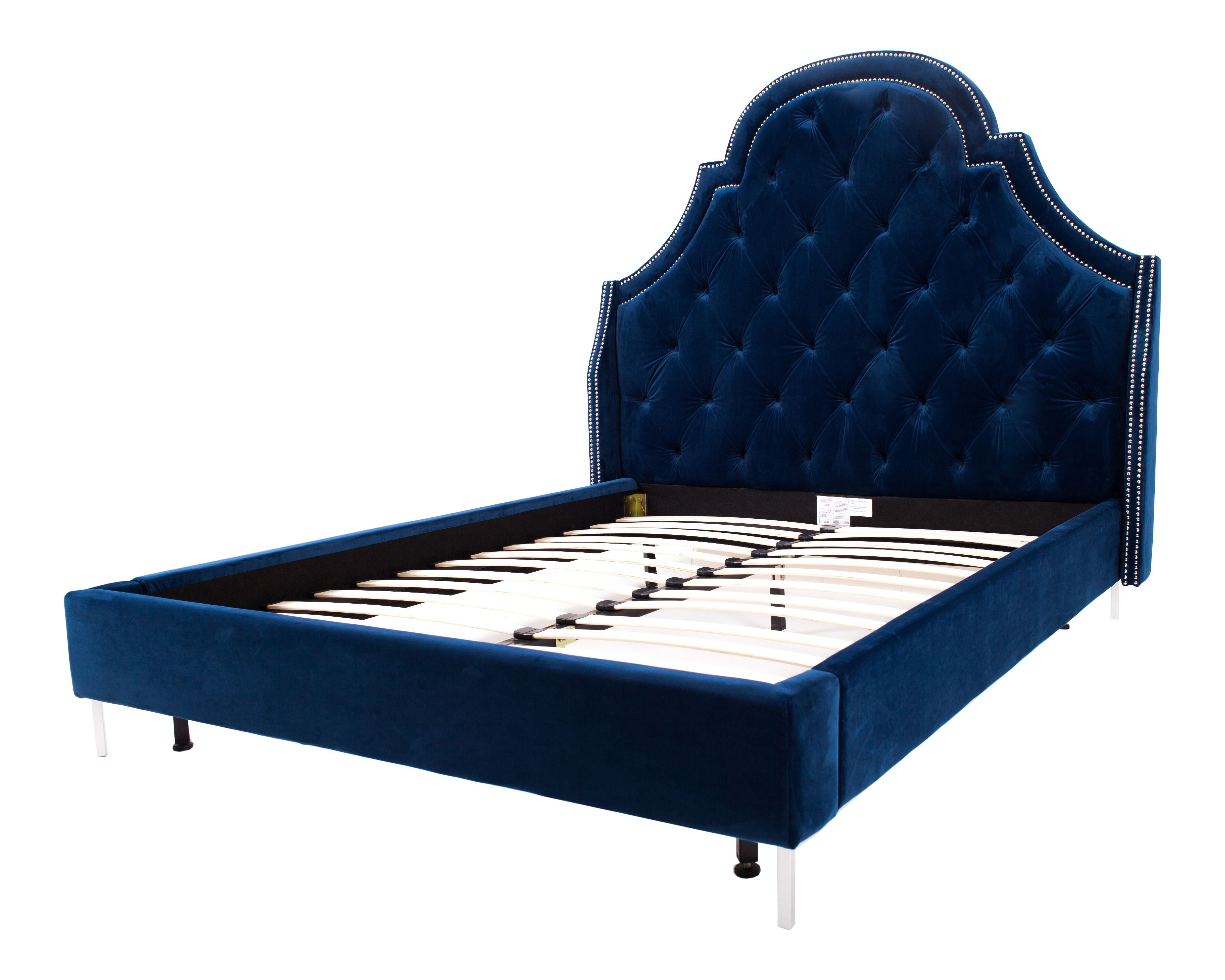 Chic Home Constantine Bed Frame Headboard Velvet Upholstered