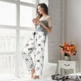 thumbnail image 6 of Picia Bbaseball Dog Womens Soft Woven Cotton Elastic Waistband Sleep Pajama Pant Lounge Sleep Pant With Pockets And Drawstring-Small, 6 of 9