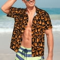 thumbnail image 5 of KLL Men's Hawaiian Shirt Short Sleeve Button Down Beach Shirts-Cute Squirrel, 5 of 5