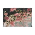 thumbnail image 5 of Bathroom Sets Curtain and Rug Sets 23.6x15.7 in Non-Slip Mat and 72x72 in Shower Curtain for Home Bath Dcor Pink Rose Bushes, 5 of 7