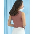 thumbnail image 3 of Doublju Womens Sleeveless Crew Neck Soft Modal Cool Tank Top With Plus Size, 3 of 4