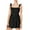 Black, variant on Ashirexll Midi Dresses for Women, Flowy Dresses for Women, Fashion Square Neck High Waist Pleated Strap Puffy Midi Dress