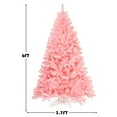 thumbnail image 2 of Costway 6Ft Hinged Artificial Christmas Tree Full Fir Tree New PVC w/ Metal Stand Pink, 2 of 10