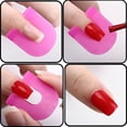 thumbnail image 4 of 26 Pieces In 10 Sizes Plastic Nail Polish Protection Fingernail Stencils Set Gel Nails Accessories Nail Stencil Nail Protection Shields Anti-spill Manicure Protection Tools, 4 of 8