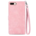 thumbnail image 4 of for iPhone X/XS Case for Women,Cute Wallet Case with Zipper Pocket Purse Flower Embossed PU Leather Card Slots Wrist Strap Flip Folio Protective Phone Cover for iPhone X/XS, Pink, 4 of 16