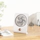 thumbnail image 1 of Ventilador de pared y escritorio recargable por USB con humidificador | 3 velocidades ajustables, batería de 2400 mAh, ventilador portátil para el hogar, la oficina, la cocina y el exterior, 1 of 8
