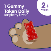 Dr. Moritz Kids Calm Magnesium Gummies, Sugar-Free, 60 Gummies, Raspberry
