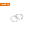 thumbnail image 3 of Uxcell M6 304 Stainless Steel Flat Washers, 6x10x0.1mm Ultra Thin Flat Spacers for Screw Bolt, 100 Pack, 3 of 5