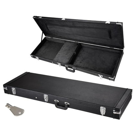 Yescom Electric Bass Guitar Hard Case Wooden Hard Shell Carrying Case Lockable with Key