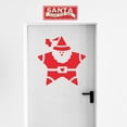 thumbnail image 2 of Vinyl Wall Art Decal - Santa Star - 25" x 25" - Modern Cute Fun Christmas Holiday Season Santa Shape Design Sticker For Entry Way Door Windows Office Business Storefront School Coffee Shop Decor, 2 of 4