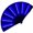 Blue, variant on Tnobhg Luminous Fan LED Ambiance Light Foldable Glowing Strong Hinge 12V 10 Inch KTV Bar Club Decoration Night Performance Prop Hand Fan