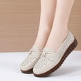 thumbnail image 3 of Fesfesfes Shoes for Women Round Toe Versatile Flat Shoes Soft Bottom Large Size Casual Color Shoes Synthetic Shoes 37(6), 3 of 4