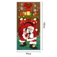 thumbnail image 6 of harmtty Reusable Christmas Decor Christmas Door Festive Door Hanging Blanket for Holiday Home Decor, 6 of 8