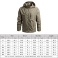 thumbnail image 2 of Abrigo Abrigo de hombre Senderismo Camping Ropa deportiva Térmica Exterior Outwears Primavera Otoño Chaqueta Kuymtek Caqui T XL para Hombre, 2 of 5