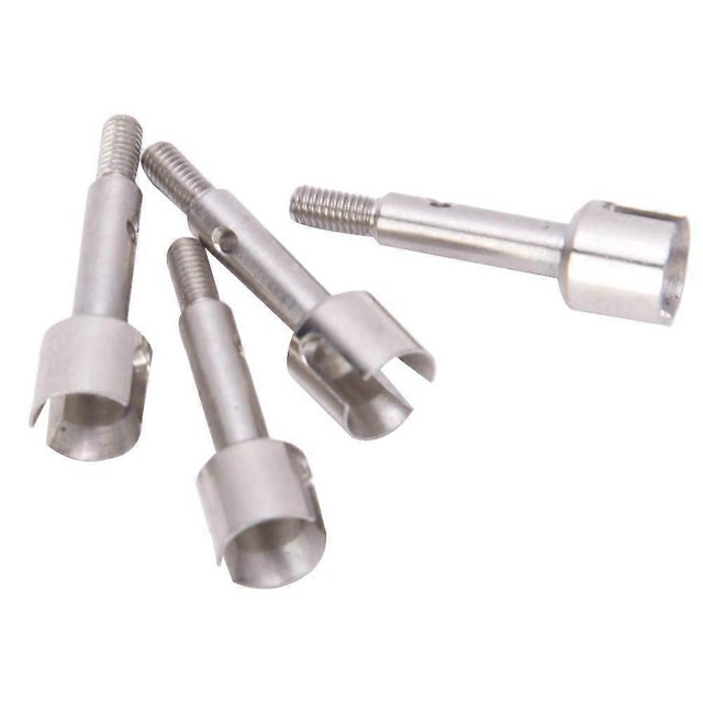4Pcs Steel Front/Rear Wheel Axle Replacement Accessories Fit for WLtoys 144001 1/14 RC Off-Road Car