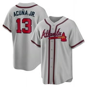 Braves R_onald_Acuna Jr.#13 Embroidered Baseball Jersey Shirts Outdoor Sports Casual Men Youth Tops
