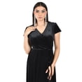 thumbnail image 4 of Vestido envolvente de terciopelo Roman Fashion /Juvenil, 3836 (Negro) negro M, 4 of 6