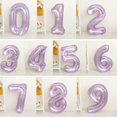 thumbnail image 2 of Globo de cristal morado con números del 0 al 9 de 32 pulgadas, suministros para fiestas de aniversario de bodas para adultos, fiesta de cumpleaños para niños, decoración para baby shower, 2 of 5