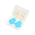thumbnail image 1 of 2 Pieces Diamond Painting Light Button Portective Case Pad Switch Cover Heart Shape Button Guard, 1 of 9