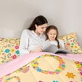 thumbnail image 5 of Homewish Retro Flowers 3-Piece Full Size Comforter Sets For Teens Female Girls,Spring Garden Bedding Comforter Set,Chic Floral Blossoms Lightweight Bedding Sets,Lightweight Room Decor,Reversible, 5 of 8