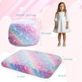 thumbnail image 6 of Baxluxe Glow in The Dark Kids Bean Bag Chair, 2-in-1 Convertible Beanbag Bed with Filler, Cartoon Pattern Floor Mattress & Lounge Chair, Gift for Toddler Age 3-8, Blue Dinosaur, 6 of 9