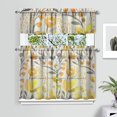thumbnail image 2 of Vintage Country Bloom Curtains 36 Inch - 3 Panel Floral Bohemian Set with Rustic Wildflowers, Rod Pocket, 2 of 6