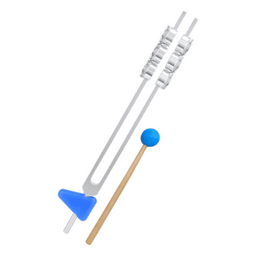 Hammer Vibration Tuning Fork 32Hz Aluminum Alloy Tuning Fork with Hammer Diagnostic Therapy Health Care Tool