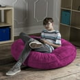 thumbnail image 3 of Jaxx Pouf pour Enfants 4 Pieds, Fuchsia, 3 of 5